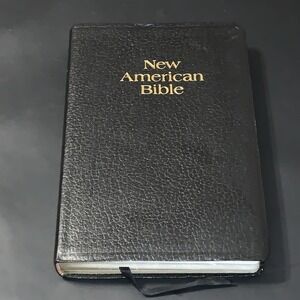 Vtg 1976 New American Bible Leather Red Letter Edition Official Catholic Bible